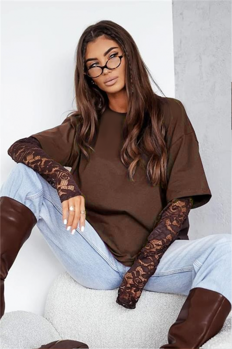 Bluză damă CALIOPA BROWN, Culoare: maro, IVET.RO - Reduceri de până la -80%