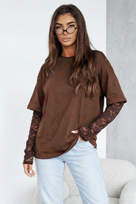 Bluză damă CALIOPA BROWN, Culoare: maro, IVET.RO - Reduceri de până la -80%