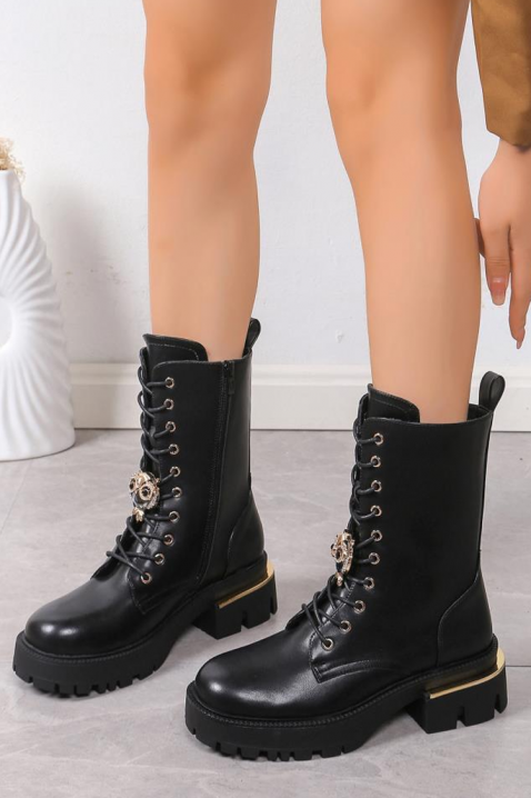 Botine damă BESTOZA, Culoare: negru, IVET.RO - Reduceri de până la -80%