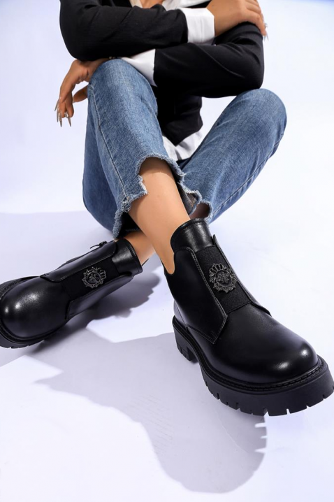 Botine damă BLUSTEGA, Culoare: negru, IVET.RO - Reduceri de până la -80%