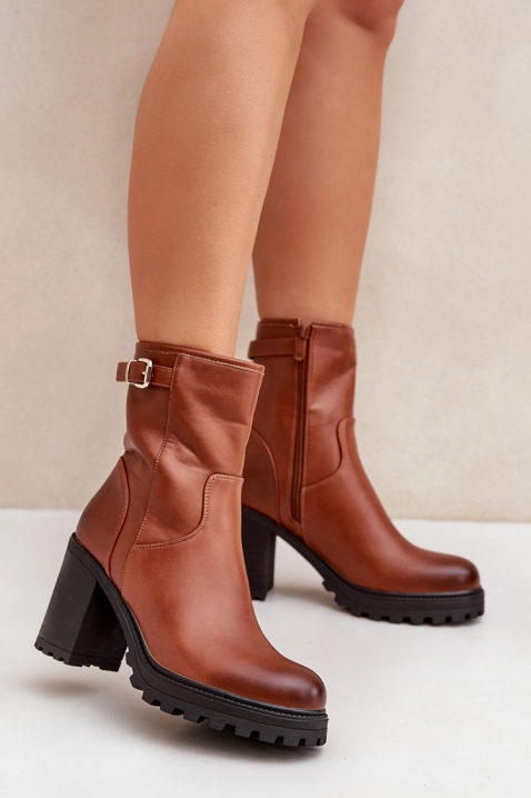 Botine damă AMERSILA CAMEL, Culoare: maro deschis    , IVET.RO - Reduceri de până la -80%