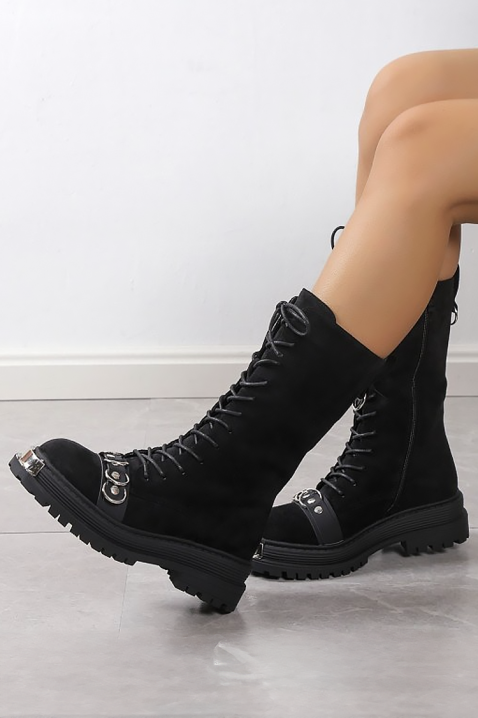 Botine damă SERMOLJA BLACK, Culoare: negru, IVET.RO - Reduceri de până la -80%