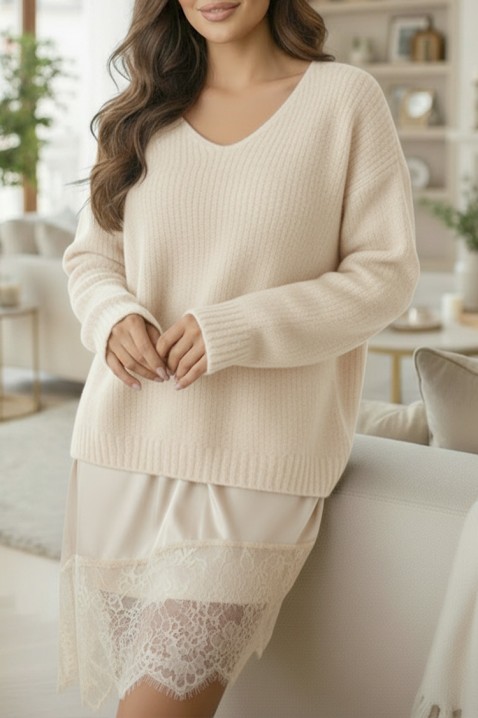 Tunică VLODERZA ECRU, Culoare: ecru, IVET.RO - Reduceri de până la -80%