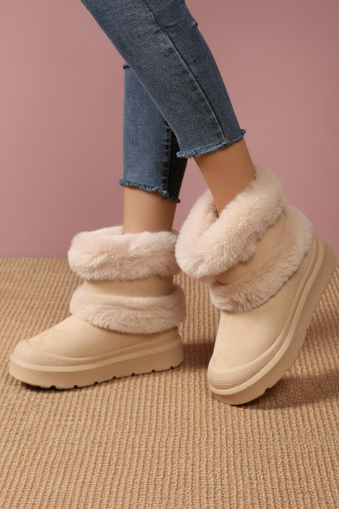 Botine damă ZOMFELJA BEIGE, Culoare: bej, IVET.RO - Reduceri de până la -80%