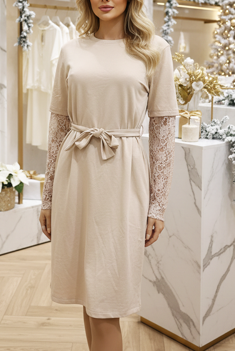 Rochie ZABRENA, Culoare: ecru, IVET.RO - Reduceri de până la -80%