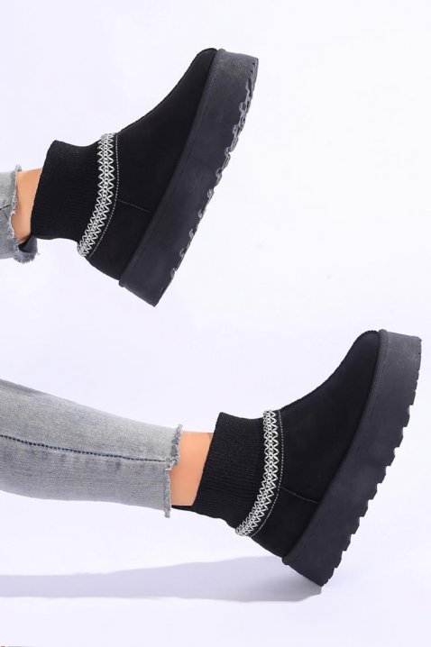 Botine damă ALZENDA, Culoare: negru, IVET.RO - Reduceri de până la -80%