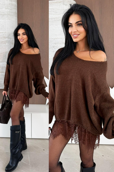 Pulover LARZINA BROWN, Culoare: maro, IVET.RO - Reduceri de până la -80%