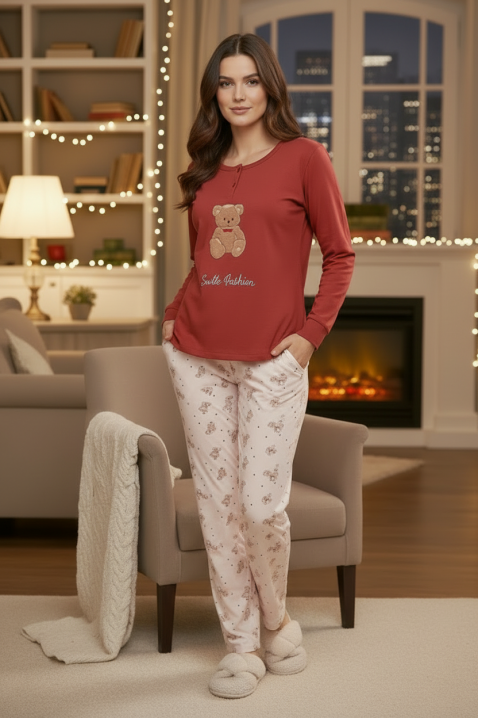 Pijama KARLITTA RED, Culoare: roșu, IVET.RO - Reduceri de până la -80%