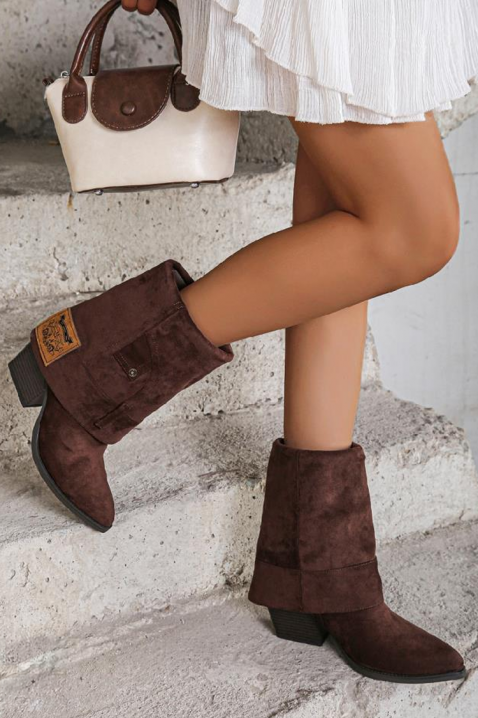 Botine damă ALMERJA BROWN, Culoare: maro, IVET.RO - Reduceri de până la -80%