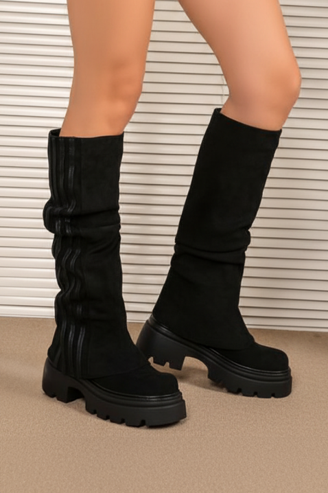 Botine damă DOLEGRIA BLACK, Culoare: negru, IVET.RO - Reduceri de până la -80%