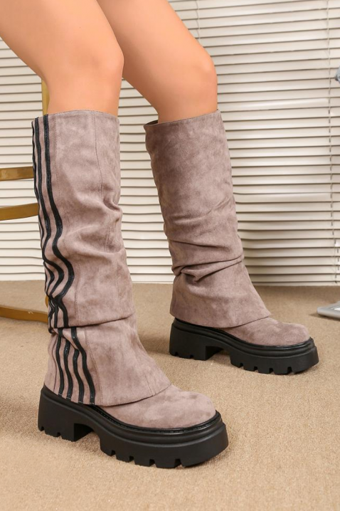 Botine damă DOLEGRIA BEIGE, Culoare: bej, IVET.RO - Reduceri de până la -80%