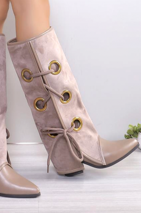 Cizme BURMENVA, Culoare: bej, IVET.RO - Reduceri de până la -80%