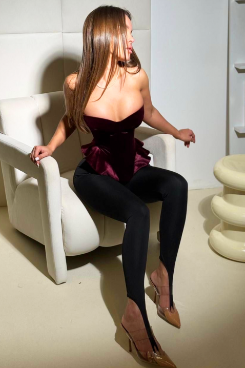 Top GLAMERA, Culoare: bordo, IVET.RO - Reduceri de până la -80%