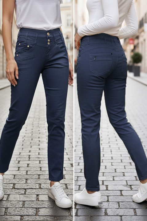 Pantaloni PRIMOJA NAVY, Culoare: bleumarin, IVET.RO - Reduceri de până la -80%