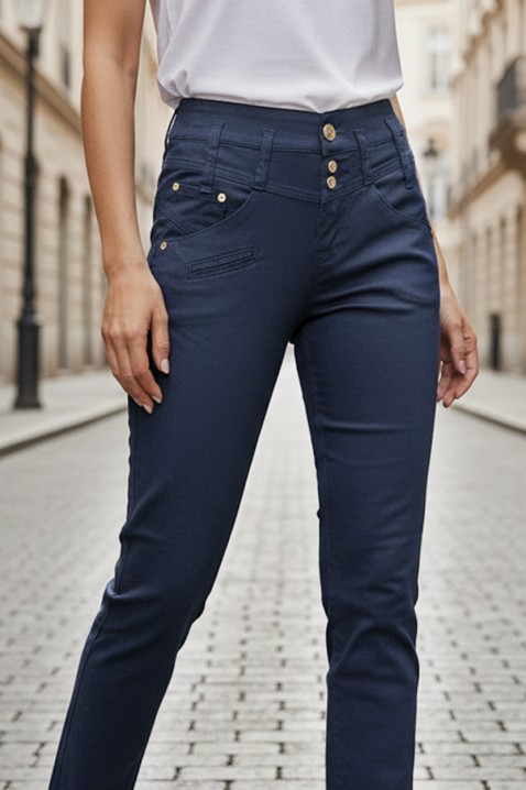 Pantaloni PRIMOJA NAVY, Culoare: bleumarin, IVET.RO - Reduceri de până la -80%