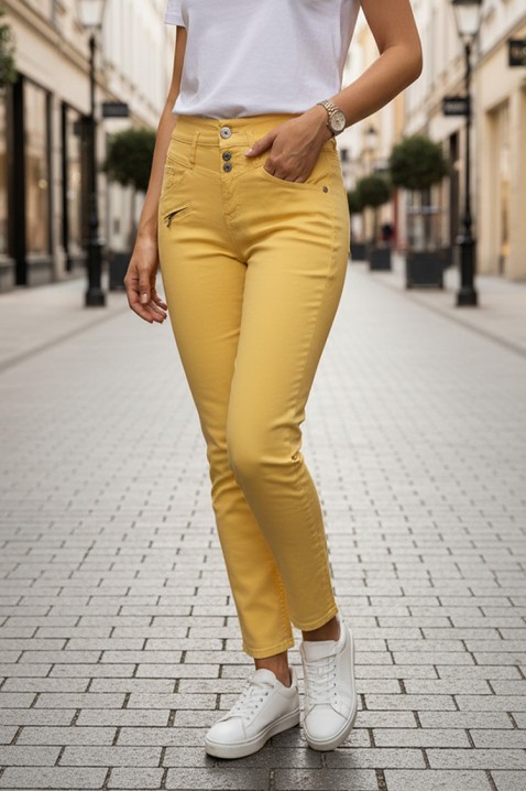 Pantaloni PRIMOJA YELLOW, Culoare: galben, IVET.RO - Reduceri de până la -80%