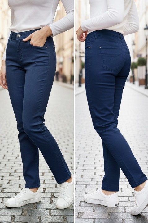Pantaloni BERTIZA NAVY, Culoare: bleumarin, IVET.RO - Reduceri de până la -80%