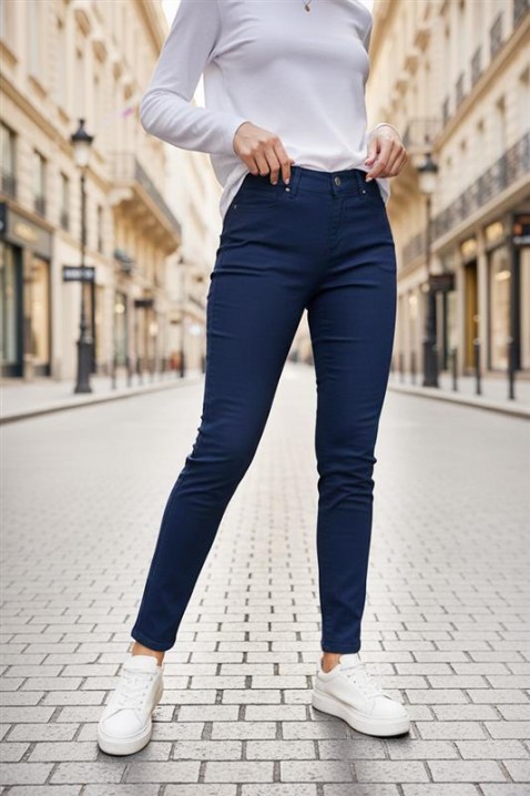 Pantaloni BERTIZA NAVY, Culoare: bleumarin, IVET.RO - Reduceri de până la -80%