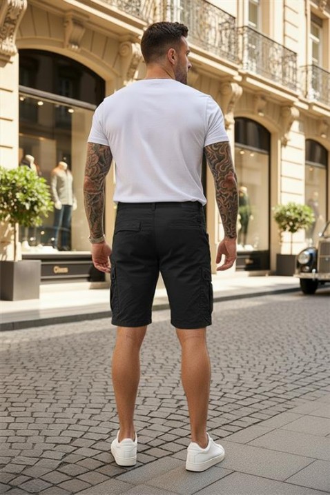 Pantaloni scurți pentru bărbați MIRKIZ BLACK, Culoare: negru, IVET.RO - Reduceri de până la -80%