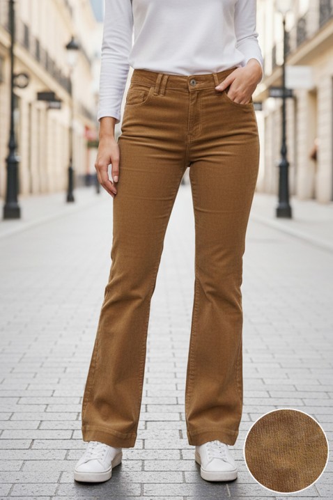 Pantaloni BALIZA, Culoare: maro deschis    , IVET.RO - Reduceri de până la -80%