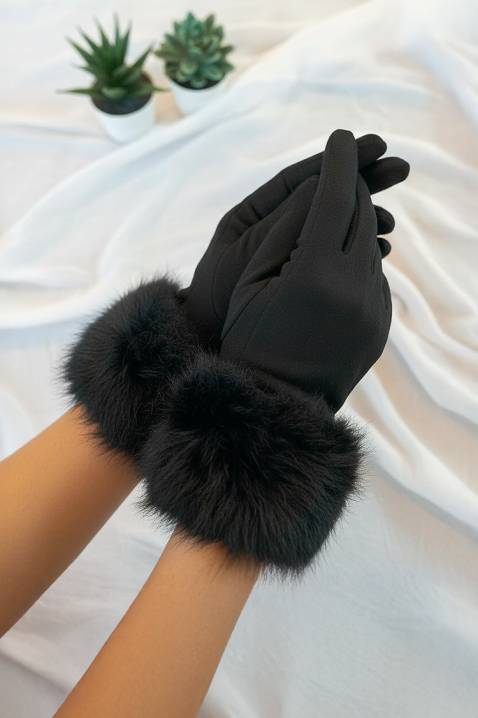 Mănuși damă LORZILA, Culoare: negru, IVET.RO - Reduceri de până la -80%