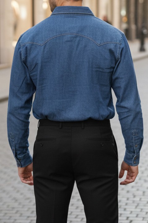 Cămașă bărbați TORMER BLUE, Culoare: albastru, IVET.RO - Reduceri de până la -80%