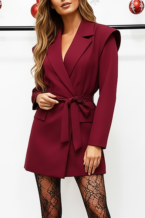 Rochie - blazer RIODELXA BORDO, Culoare: bordo, IVET.RO - Reduceri de până la -80%