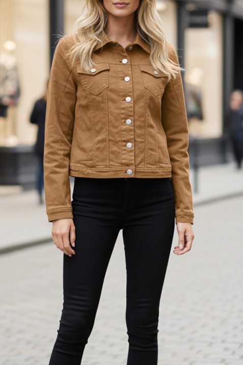 Geacă de blugi KALBA CAMEL, Culoare: maro deschis    , IVET.RO - Reduceri de până la -80%