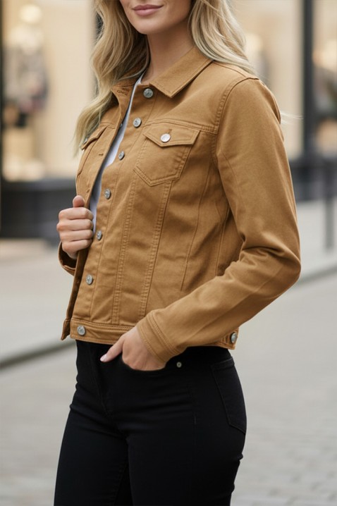 Geacă de blugi KALBA CAMEL, Culoare: maro deschis    , IVET.RO - Reduceri de până la -80%