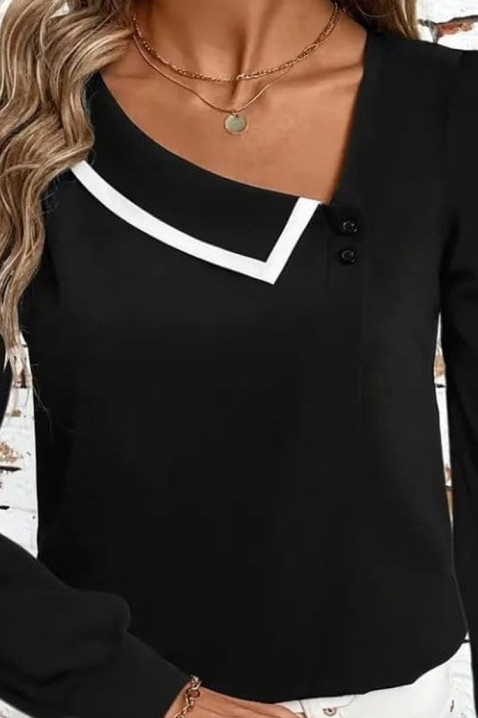 Bluză damă GENSANDRA, Culoare: negru, IVET.RO - Reduceri de până la -80%