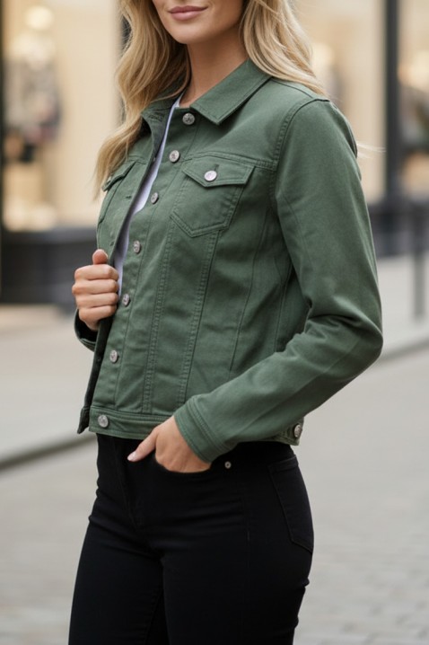 Geacă de blugi KALBA KHAKI, Culoare: khaki, IVET.RO - Reduceri de până la -80%