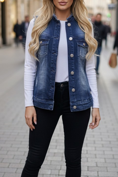 Vestă damă FALZENA NAVY, Culoare: bleumarin, IVET.RO - Reduceri de până la -80%