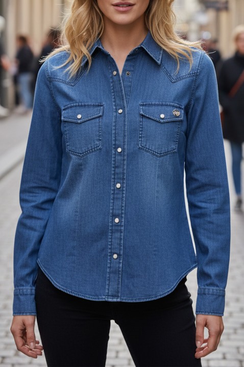 Cămașă damă TOFEZA, Culoare: albastru, IVET.RO - Reduceri de până la -80%