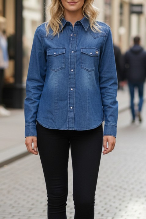 Cămașă damă TOFEZA, Culoare: albastru, IVET.RO - Reduceri de până la -80%