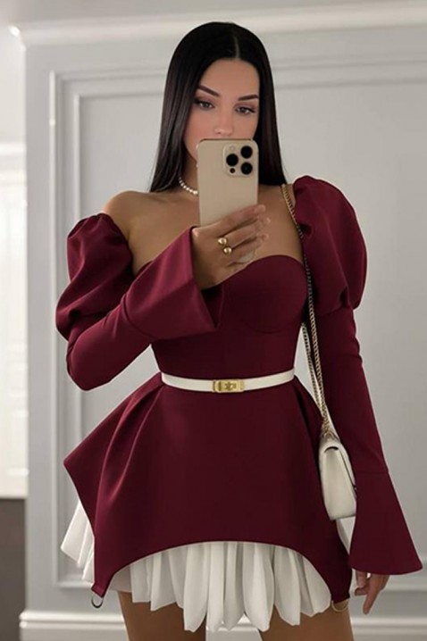 Rochie DOLENZA BORDO, Culoare: bordo, IVET.RO - Reduceri de până la -80%