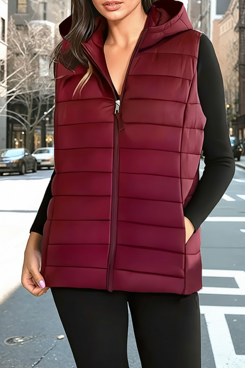 Vestă LOMEIRA BORDO, Culoare: bordo, IVET.RO - Reduceri de până la -80%