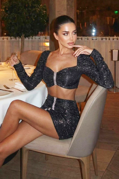 Set GLORZINA BLACK, Culoare: negru, IVET.RO - Reduceri de până la -80%