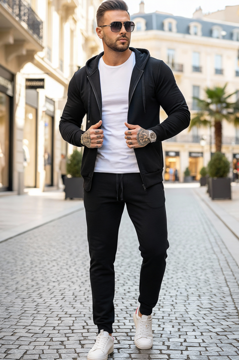 Set bărbați PAXEN BLACK, Culoare: negru, IVET.RO - Reduceri de până la -80%