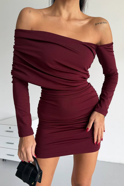 Rochie LESGONZA BORDO, Culoare: bordo, IVET.RO - Reduceri de până la -80%
