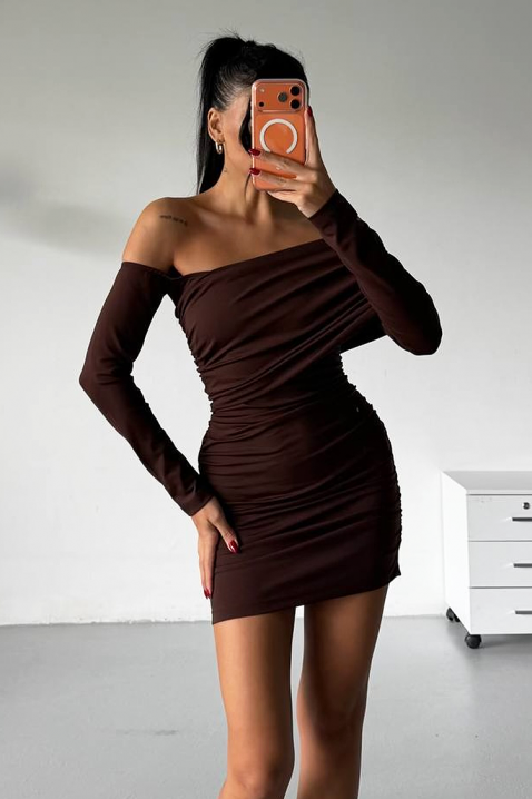 Rochie LESGONZA BROWN, Culoare: maro, IVET.RO - Reduceri de până la -80%