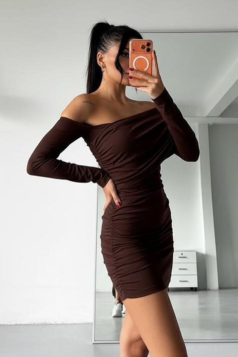 Rochie LESGONZA BROWN, Culoare: maro, IVET.RO - Reduceri de până la -80%