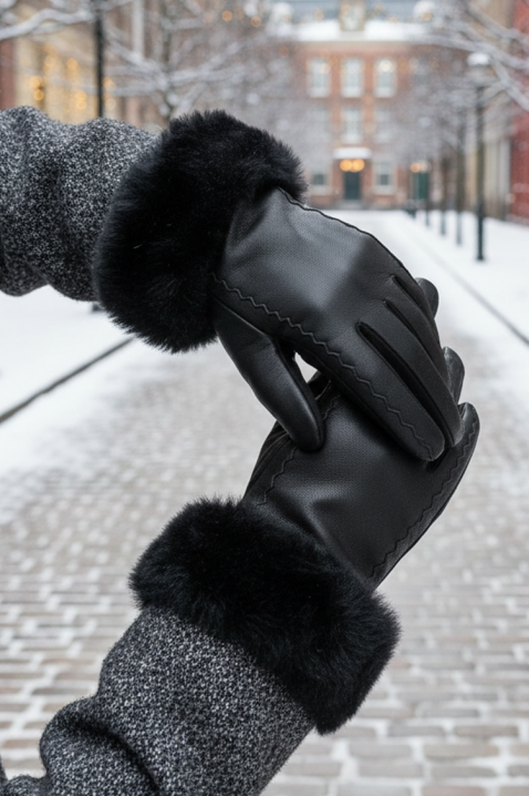 Mănuși damă POLIARZA BLACK, Culoare: negru, IVET.RO - Reduceri de până la -80%