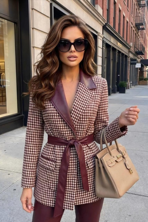 Sacou SKAPILZA BORDO, Culoare: bordo, IVET.RO - Reduceri de până la -80%