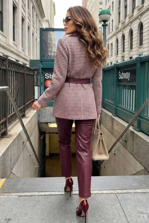 Sacou SKAPILZA BORDO, Culoare: bordo, IVET.RO - Reduceri de până la -80%