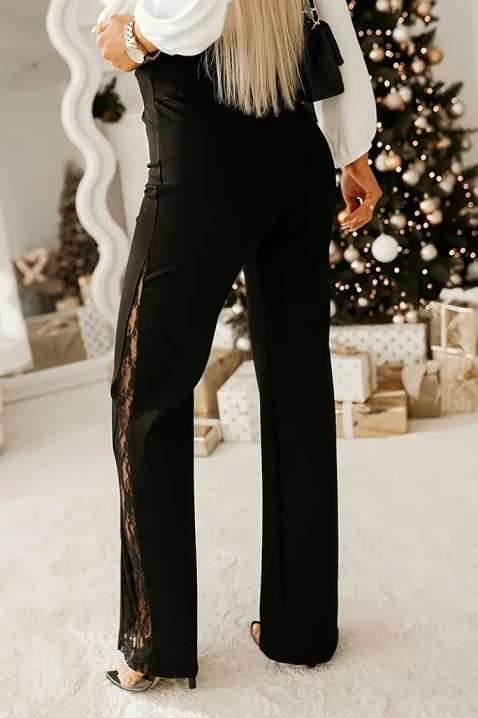 Pantaloni VERTIADA, Culoare: negru, IVET.RO - Reduceri de până la -80%