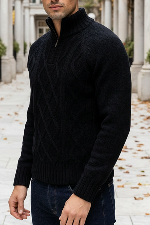 Pulover bărbați MOXORO BLACK, Culoare: negru, IVET.RO - Reduceri de până la -80%