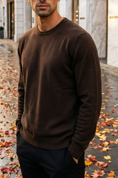 Pulover bărbați MILFIN BROWN, Culoare: maro, IVET.RO - Reduceri de până la -80%