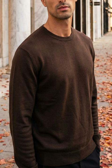 Pulover bărbați MILFIN BROWN, Culoare: maro, IVET.RO - Reduceri de până la -80%