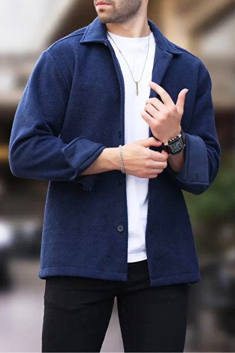 Cămașă bărbați ROXEN NAVY, Culoare: bleumarin, IVET.RO - Reduceri de până la -80%