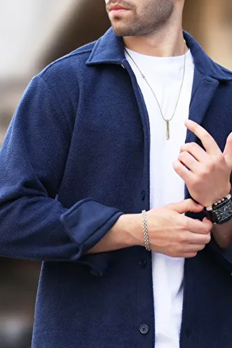 Cămașă bărbați ROXEN NAVY, Culoare: bleumarin, IVET.RO - Reduceri de până la -80%